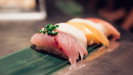 Fresh fish dishes are the storehouse of protein and fatty acids in the Japanese diet