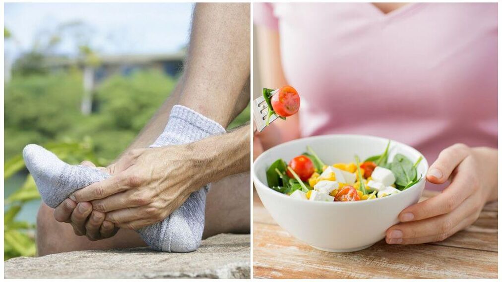 Diet foods to treat gout