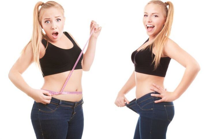 Full girl and weight loss