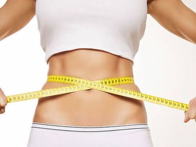 The waist of the waist with the centimeters