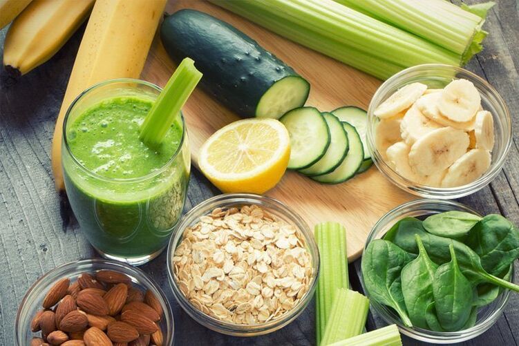 Fruits and vegetables with appropriate nutrition