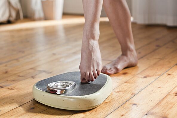 weigh on the scale